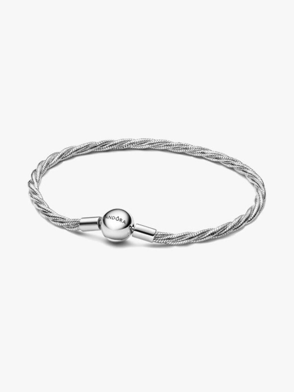 Pandora Round Clasp Twisted Snake Chain